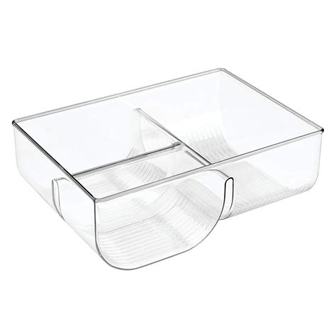 Plastic 3 Compartment Lid Organizer Transparent Clear Lid Holder - Buy 3 Compartment Lid ...