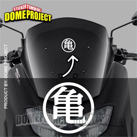 Jual Stiker Cutting Decal Helm Motor Kaca Mobil Logo Anime Dragon Ball