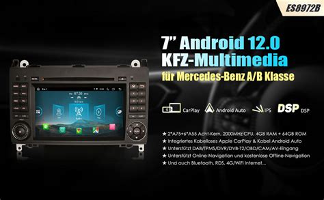 GONFEN 7 Zoll 8 Kern Android 12 Autoradio GPS Navi für Mercedes Benz A