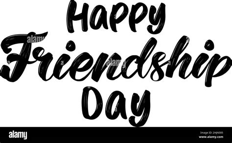 happy friendship day text on the on white background. friendship day ...