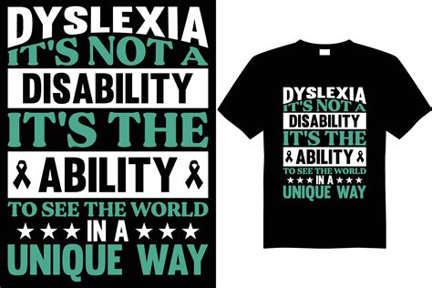 World Dyslexia Awareness T Shirt Design Vector 11095123 Vector Art At