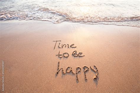 Time To Be Happy Happiness Concept 스톡 사진 Adobe Stock