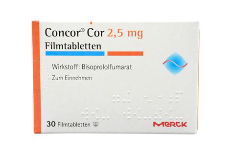 Concor Cor 25 Mg Filmtabletten Wirkung Nebenwirkungen