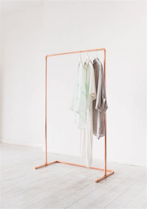 Minimal Copper Pipe Clothing Rail Garment Rack Clothes Etsy Artofit