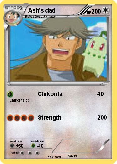 Pokémon Ash s dad - Chikorita - My Pokemon Card