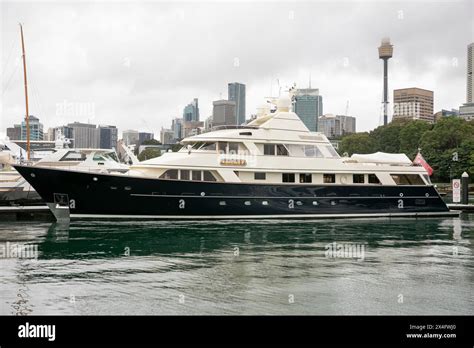 Kokomo Ii Luxury Motor Yacht Owned By The Late Lang Walker Moored