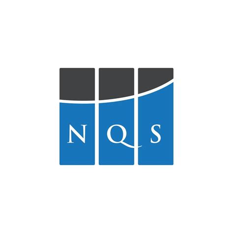 NQS letter logo design on WHITE background. NQS creative initials ...