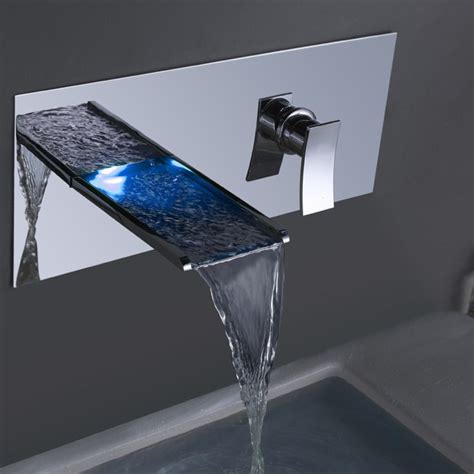 Wall Mount Bathroom Sink Faucet Bathroom Waterfall Basin Tap | Wall ...