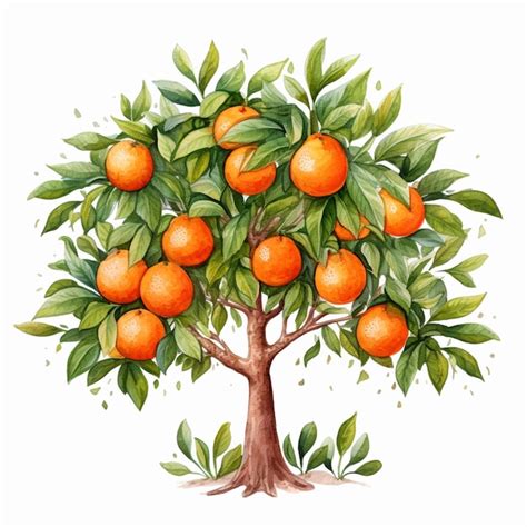 72,000+ Orange Tree Drawing Pictures