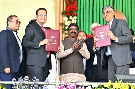 Jharkhand Chief Minister and JMM leader Hemant Soren during a programme ...