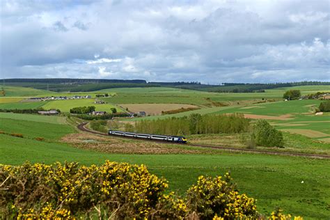 Class 43 Hst Der Scot Zwischen Stonehaven Und Laurencekirk