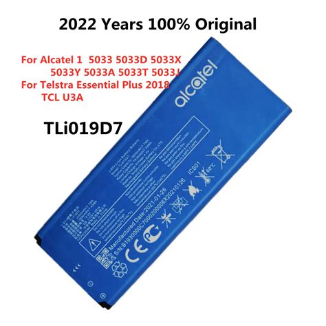 Bater A Original TLi019D7 De 2000mAh Para Tel Fono Pila Para Alcatel 1