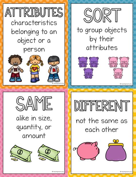 Sorting By Attributes Teaching Mama