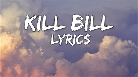 Sza Kill Bill Lyrics Youtube