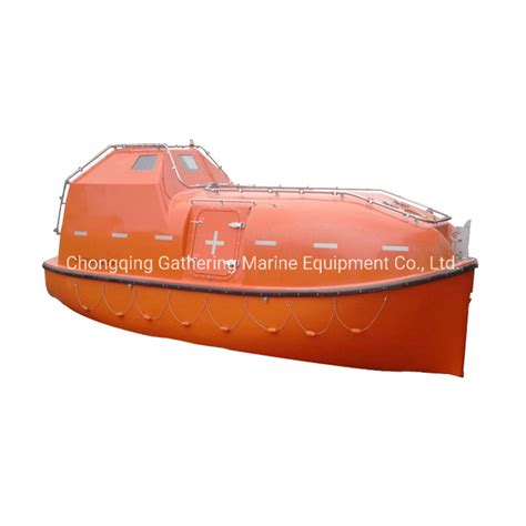 Totally Enclosed Lifeboat FRP Life Saving Rescue Boat With Solas