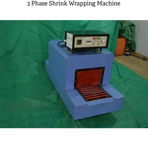 Stainless Steel 3 Phase Shrink Wrapping Machine Automation Grade Semi