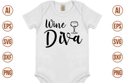 Wine Diva Svg Cut File By Orpitabd Thehungryjpeg