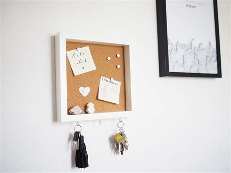 DIY Ikea Hack Pinnwand und Schlüsselhalter aus dem Ikea Bilderrahmen