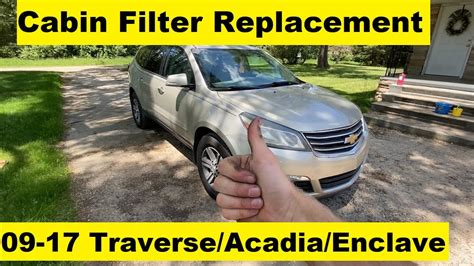 Cabin Filter Change Chevy Traverse 09 10 11 12 13 14 15 16 17 2011 2012