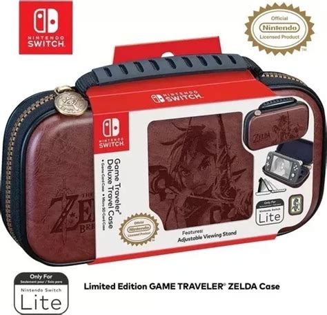 Estojo Case Deluxe Travel Nintendo Switch Lite Oficial Zelda