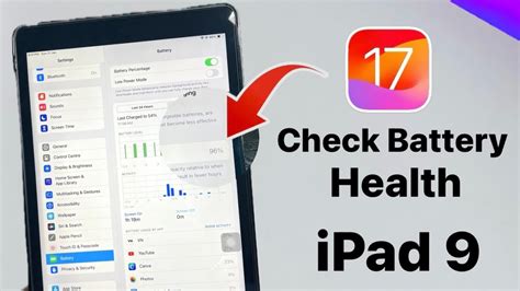 How To Check Battery Health On Ipad Th Gen On Ios In Youtube