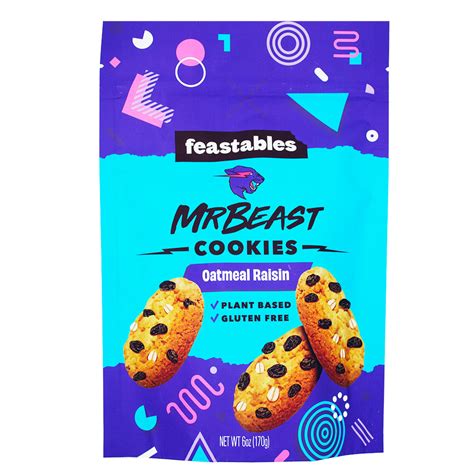 Mr Beast Oatmeal Raisin Cookies - 6oz | Candy Funhouse – Candy Funhouse CA