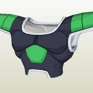 Saiyan Broly Armor Cosplay Pepakura Foam Template - Etsy