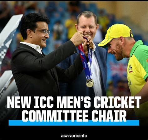 BCCI President Sourav Ganguly appointed chair of ICC Men's Cricket ...