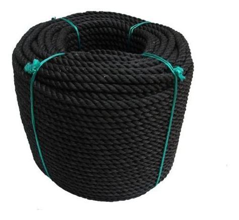 Cabo Corda Torcido Pernas Poli Ster Nylon Seda Preto Mm Ncora