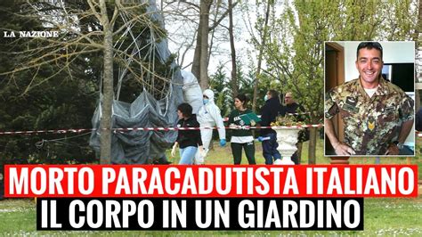 PARACADUTISTA CADE NEL GIARDINO DI UNA CASA E MUORE ADDIO A GIANLUCA