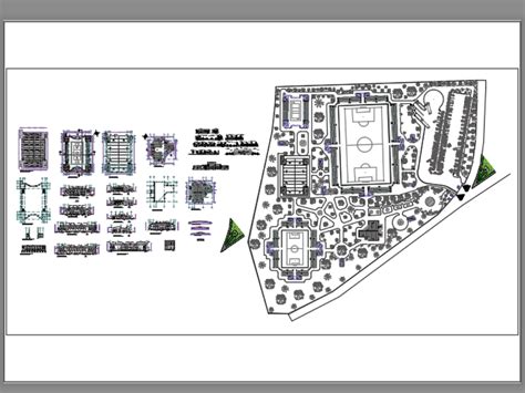 Estructura De Complejo Deportivo En Autocad Cad Mb Bibliocad The Best