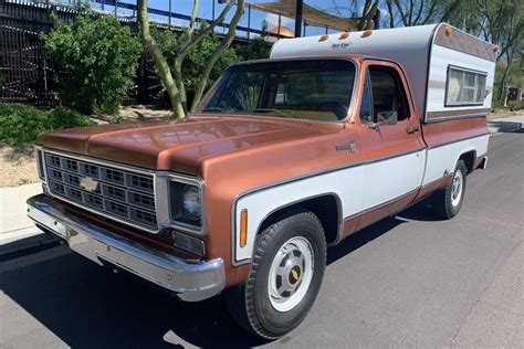 1978 Chevrolet C20 Scottsdale With Hop Cap Camper For Sale On Bat