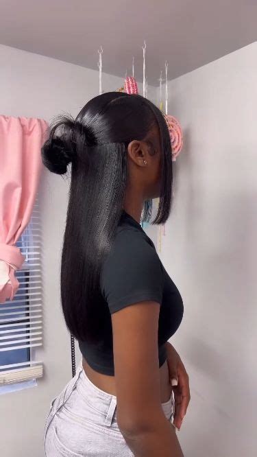 Half Up Half Down Hairstyles With Bangs Hairsyles For Black Girls