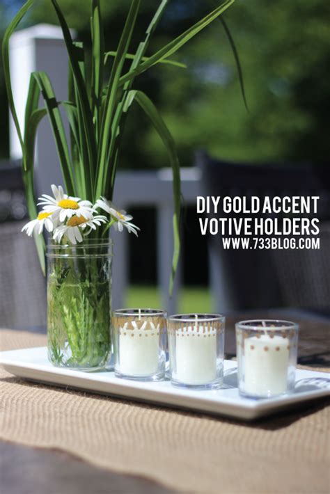 Gold Accented Votive Holders - Inspiration Made Simple