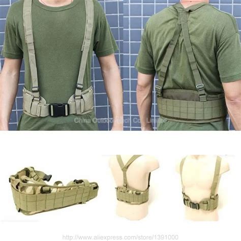 Cintur N T Ctico Molle Acolchado Para Hombre Tirantes De Combate Para