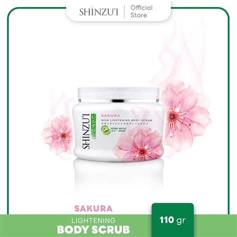 Jual Shinzui Skin Lightening Body Scrub Sakura Gr Shopee Indonesia