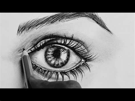 How to draw eye in pencil shading. - YouTube | Eye drawing, Pencil ...