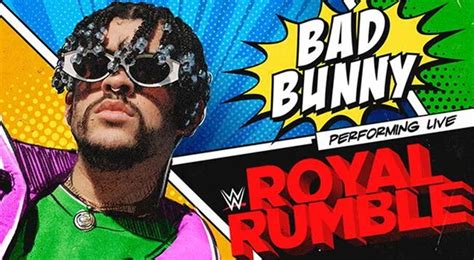 Royal Rumble Bad Bunny Se Luci En El Escenario Al Interpretar