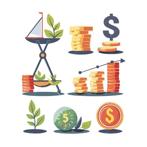 Cost optimization concept set Idea of financial and marketing strategy