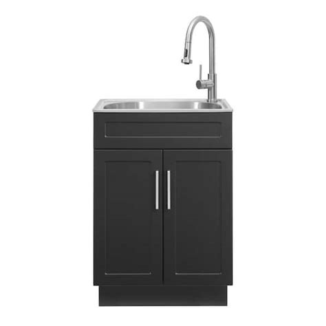 Glacier Bay All In One Stainless Steel In Laundry Sink With Faucet