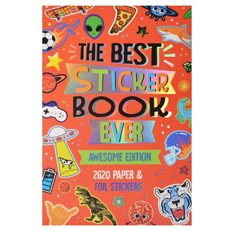 Pengear Awesome Sticker Book 40 Pages 2500 Paper And Foil Stickers