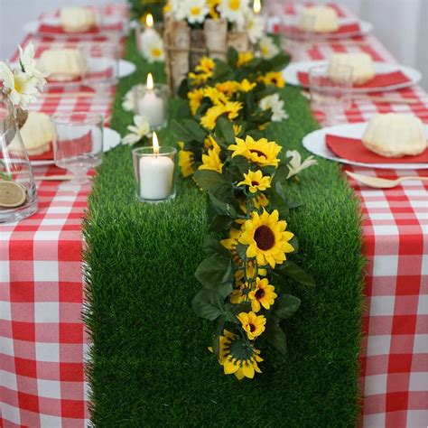 Grass Table Runner 9ft X 1ft Fake Grass Table Runner Artificial Grass