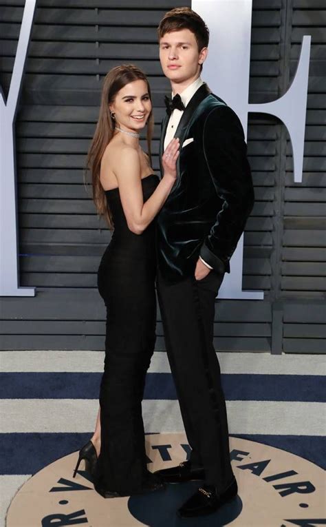 Ansel Elgort And Violetta Komyshan From 2018 Vanity Fair Oscars After