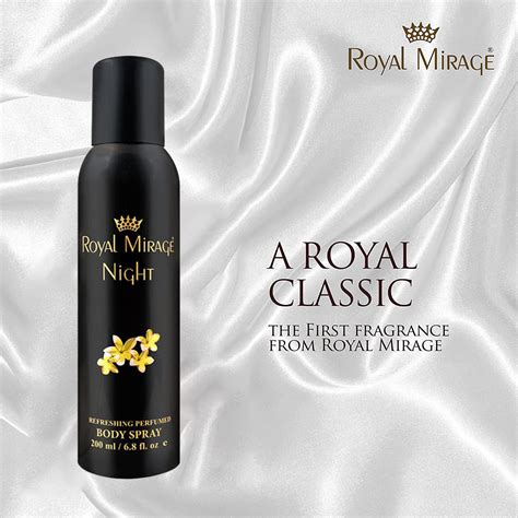 Royal Mirage Night Perfumed Body Deodorant Spray For Unisex Ml