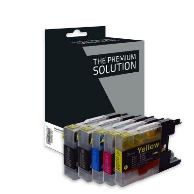 Brother 1240XL Pack X 5 LC1220 1240 1280 Compatible Ink Jets Black