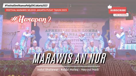 Marawis An Nur Festival Seni Nuansa Religi Jakarta Pusat Tahun