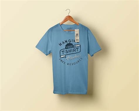 Free Hanging T Shirt Mockup PSD