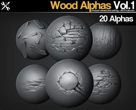 Wood Alphas Vol Flippednormals