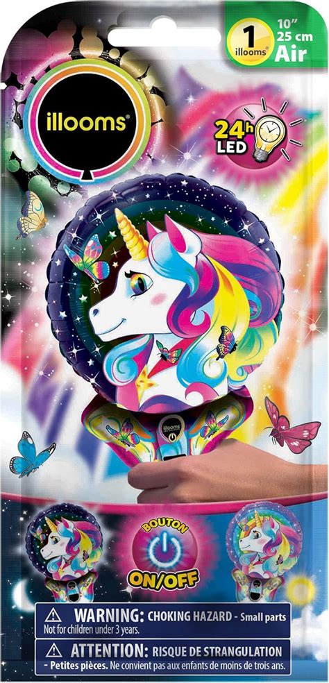 Illooms Led Light Up Foil Style Balloon Unicorn Handheld Amazon