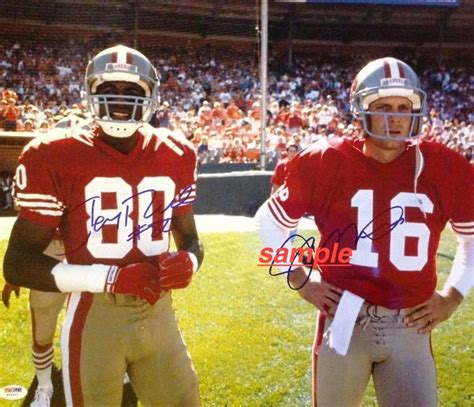 Jerry Rice Joe Montana Reprint X Signed Autographed Photo Etsy